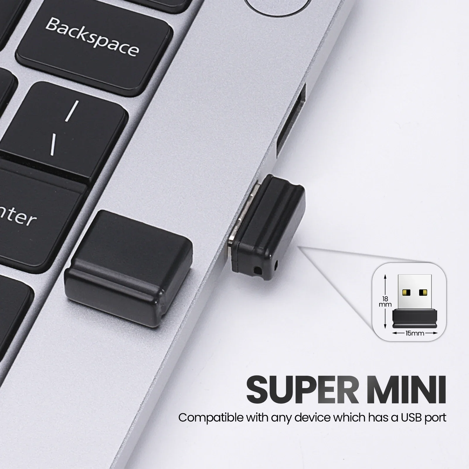 Super Mini Pen Drive 64GB Real Capacity USB Flash Drive Business Memory Stick 32GB Black Pendrive U Disk 16GB 8GB