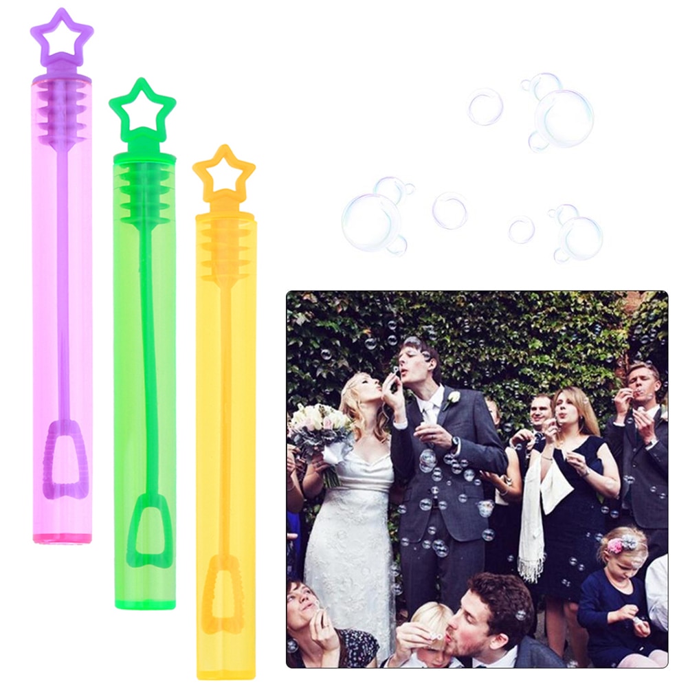 Pomperos De Jabon Para Bodas Para niños, tubo De varita vacía, burbujas De jabón De fabricante, botellas portátiles, Juguetes Divertidos
