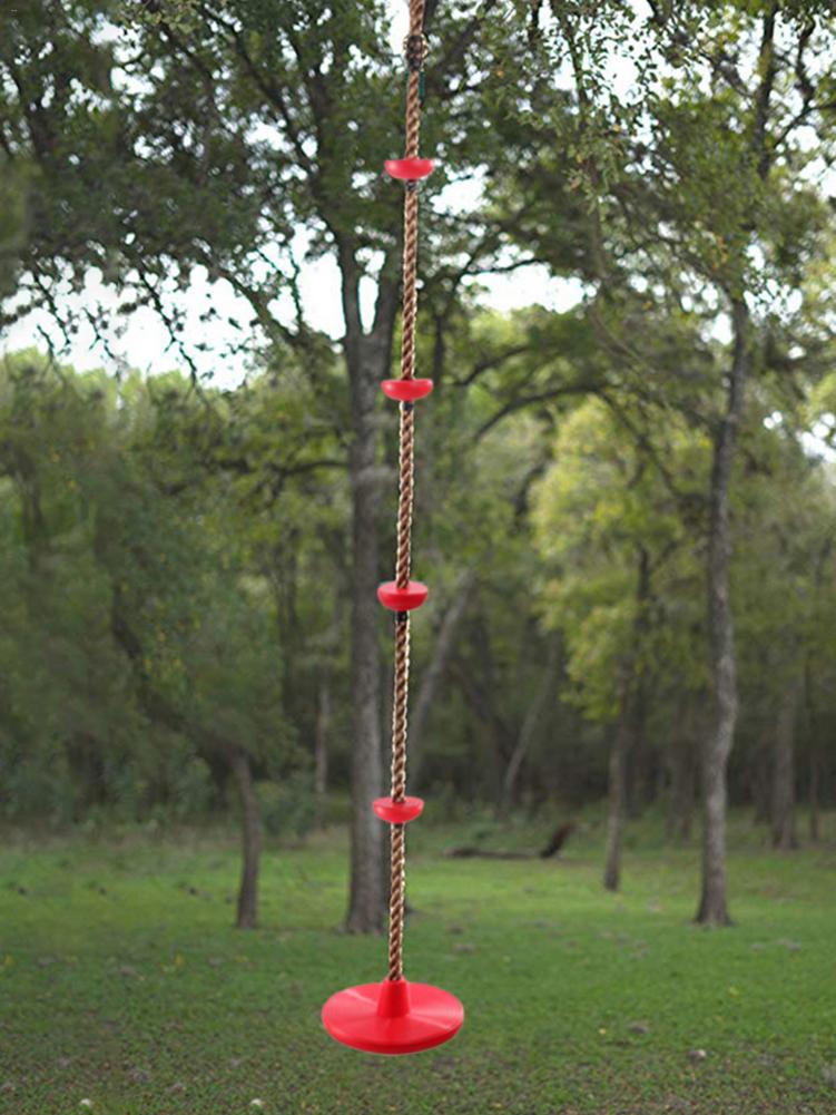 Neue Outdoor Klettern Seil Disc Schaukel Für Kinder Physikalische Ausbildung Klettern Seil Mit Anschluss Gürtel Karabiner