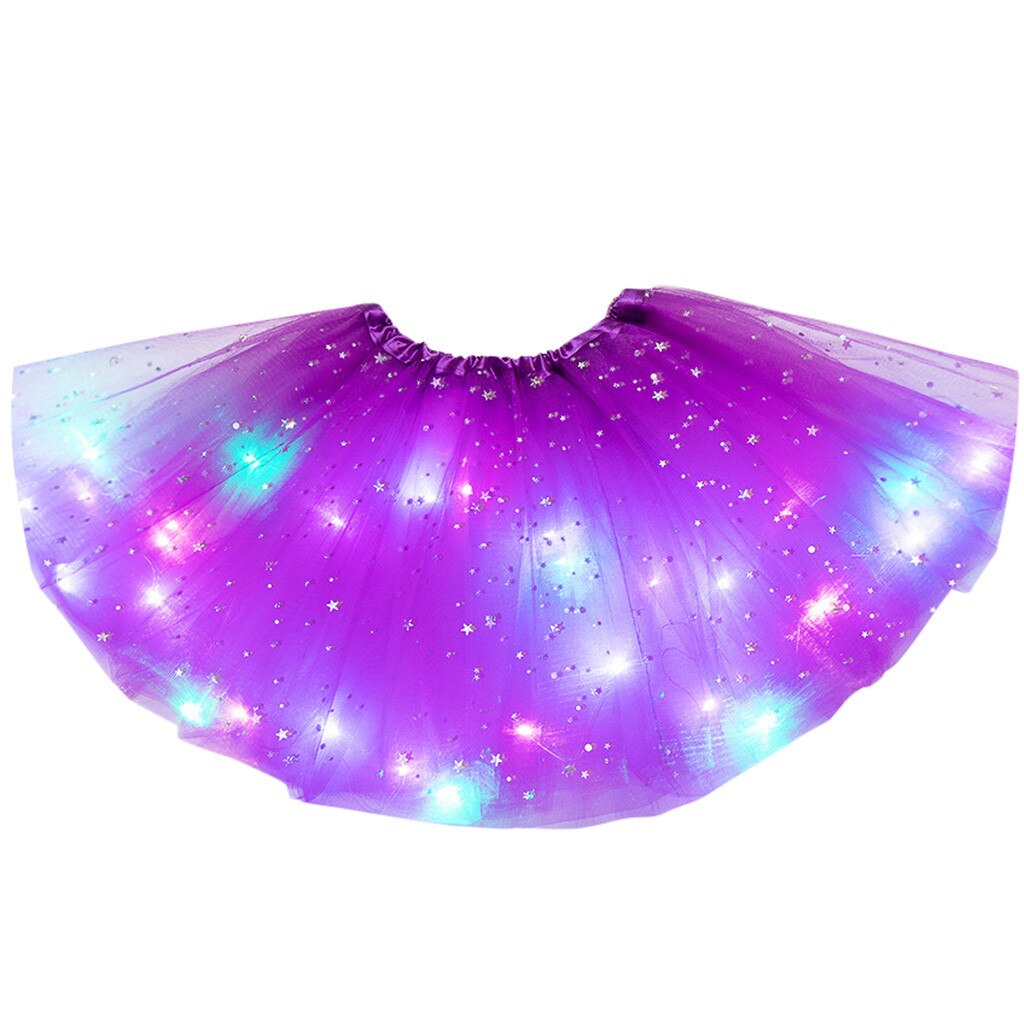 Pasgeboren Kids Meisjes Baby Sequin Tutu Rok Led Light Up Pettiskirt Ballet Kleding Baby Meisjes Kleding Meisjes Jurk Korte Rok: PP