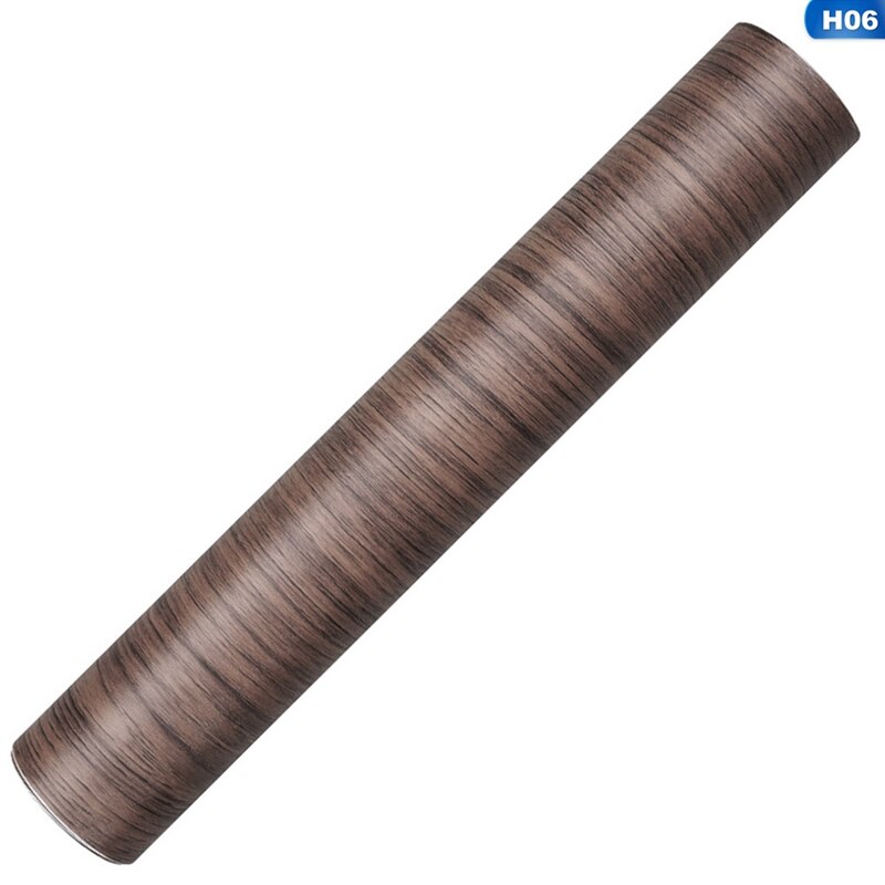 High Glossy Wood Grain Textured Vinyl Sticker Decal Roll Car Interior DIY Film Wrap Automobiles Waterproof Vinyl Car Sticker: H06