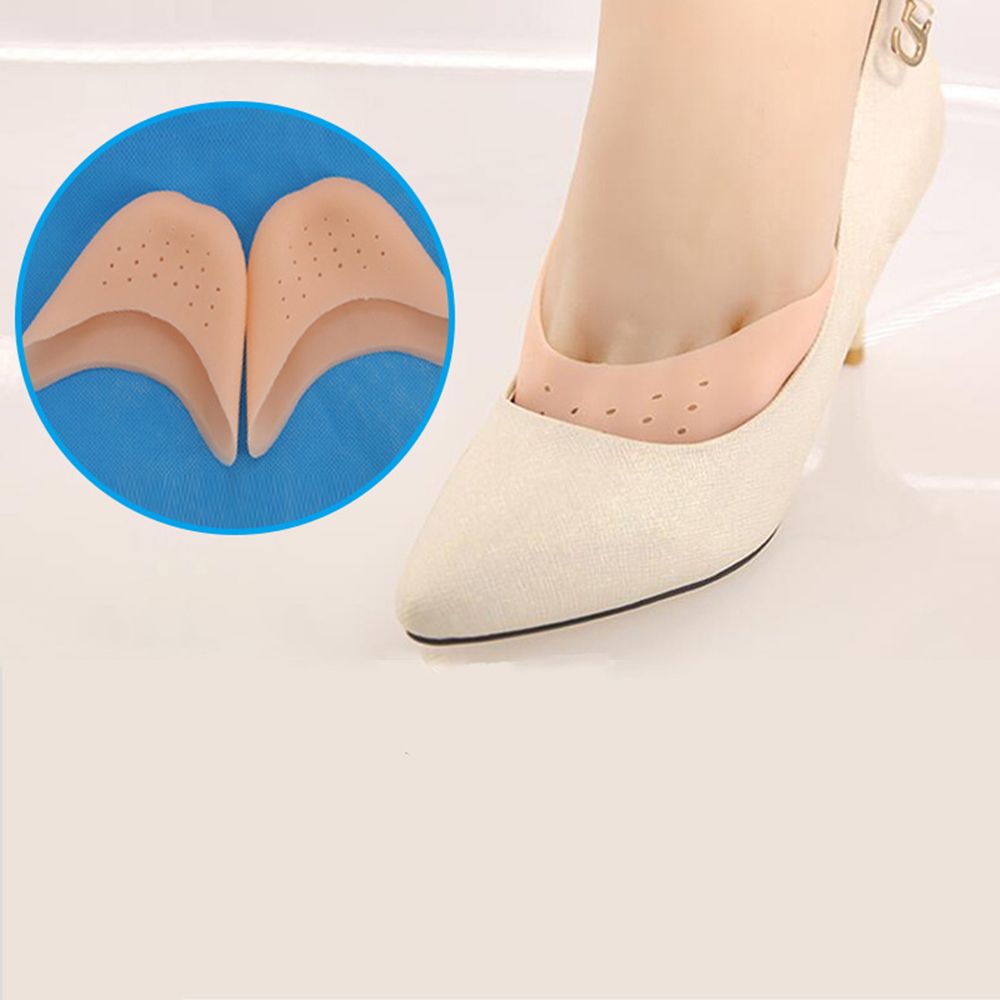 Almohadillas de Gel de silicona para Punta de baile, para Ballet, baile, Protector de punta de pie con Agujero de respiración, transpirable, absorción de impacto, 1 par