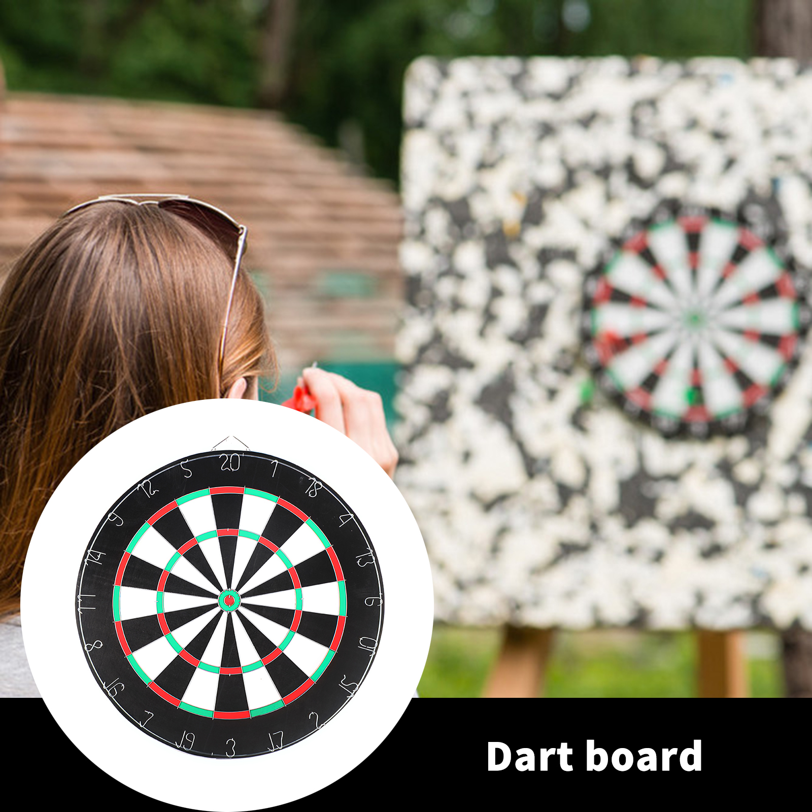 9/17 Inch Darts Board Set Doel Kenmerken Dubbele Kanten 2 Stuks Darts Leisure Spel Dartbord Set Board Spelletjes Kids volwassenen Speelgoed