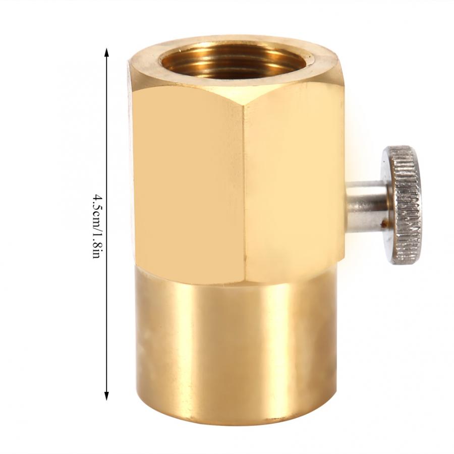 Brass Household Soda Bottle CO2 Connector Adapter for Filling Soda W21.8 to G1/2 fermenter