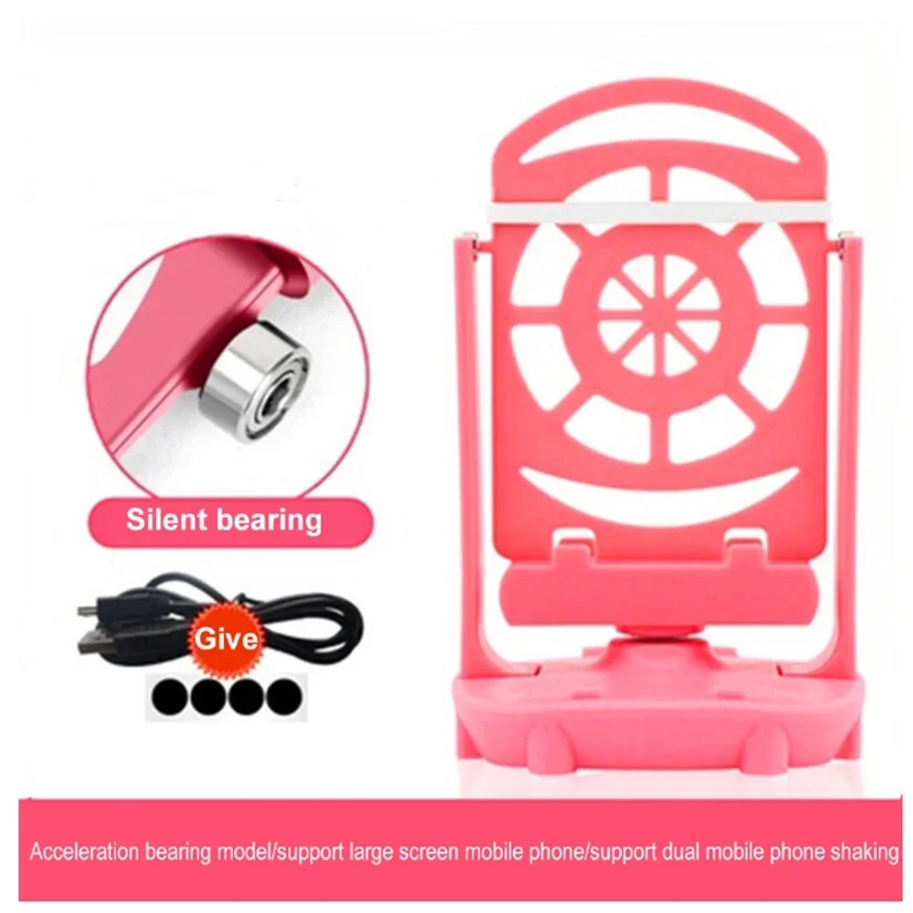 Mobile Phone Walking Swing Shaker Holder Automatic Device Phone Pedometer Step Counter Shaking Accessories Silent For All Phones: Pink