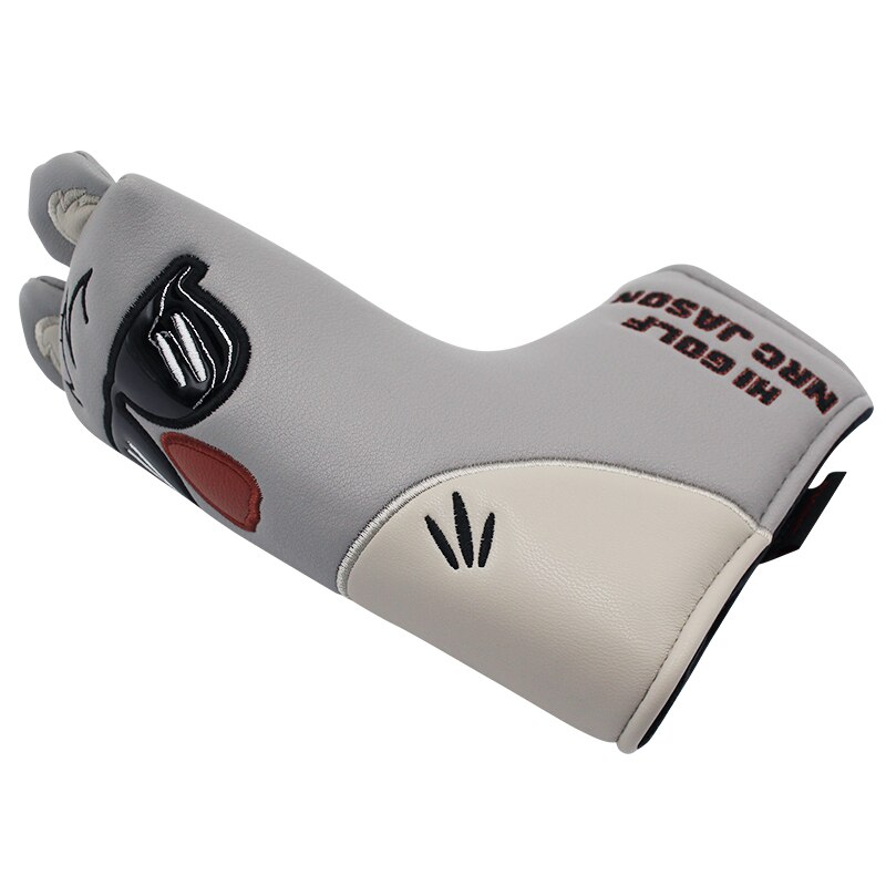 Leuke Koala Putter Cover Magnetische Sluiting Voor Mallet Blade Putter Synthetisch Leer Golf Headcover