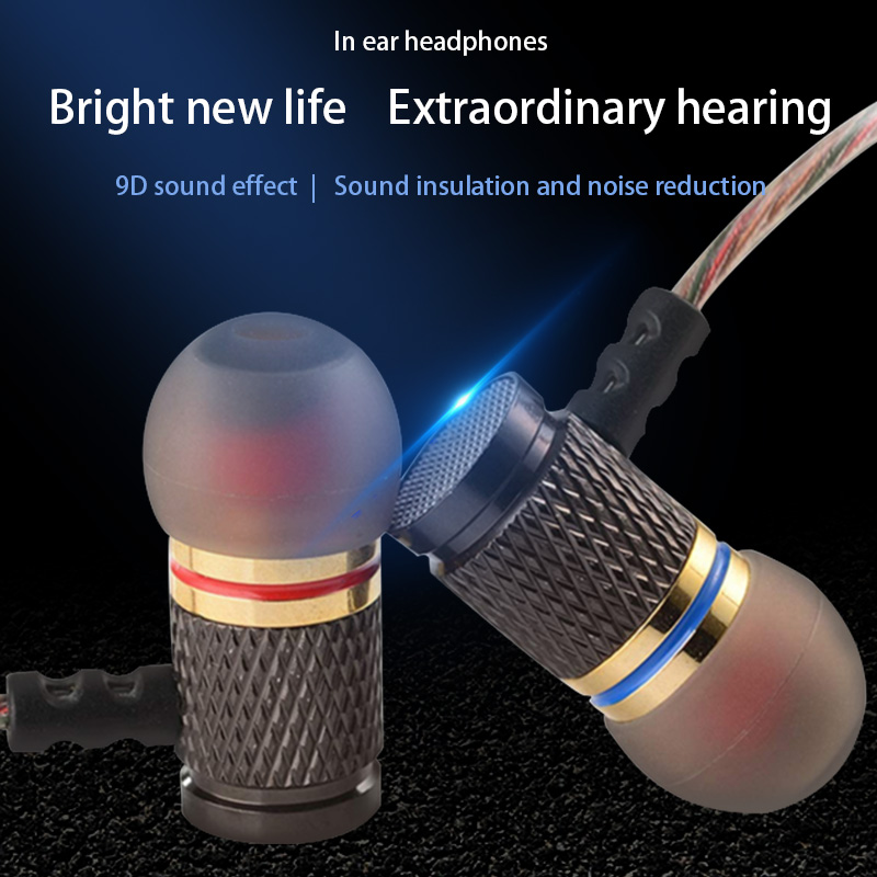 3,5 mm bedrade hoofdtelefoon In-ear hoofdtelefoon Bedrade oortelefoon met microfoon Bass Stereo oordopjes Sportheadset