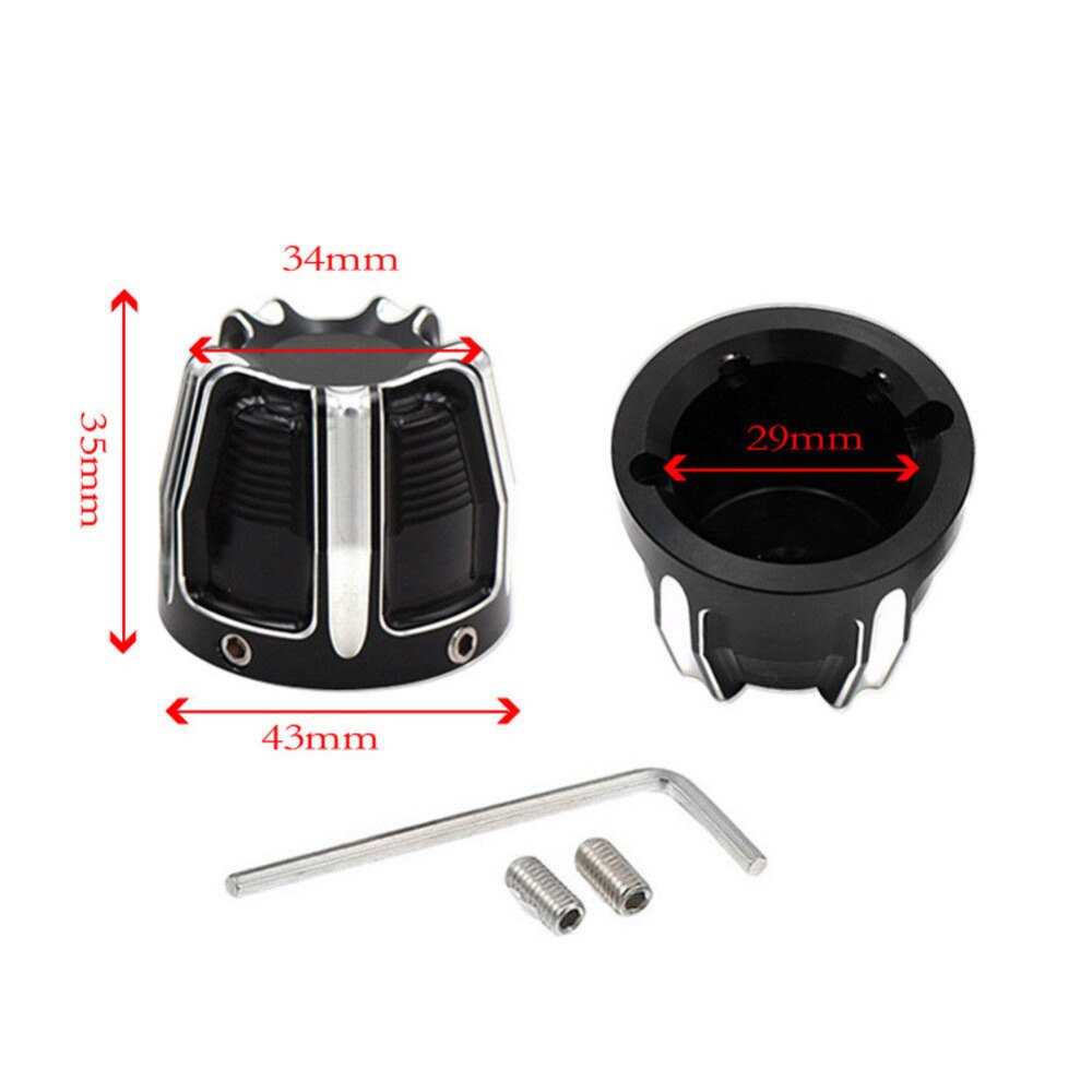 29mm motorsykler foraksel mutter deksel kapselbolt for harley sportster softtail fat boy dyna v-stang touring glide svart