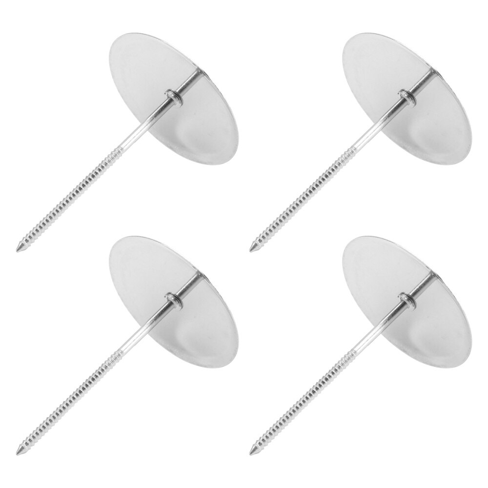 4 Stuks Rvs Cake Bakken Verwarming Core Bloem Decoreren Nagels Cake Cupcake Decor Gereedschap (L, diameter 5): Default Title