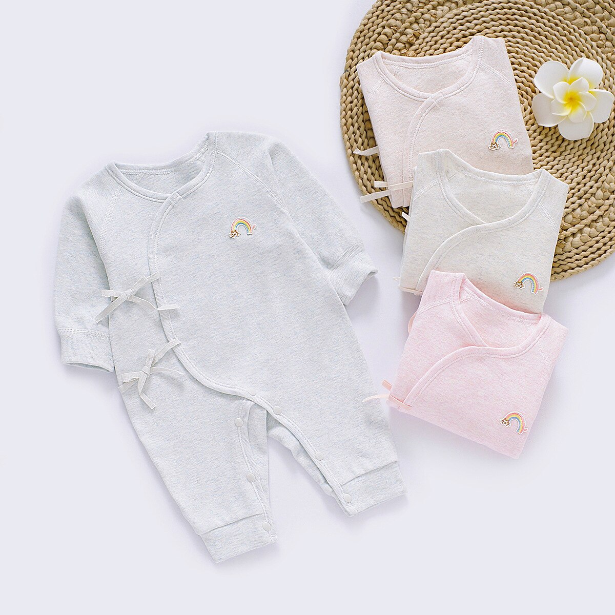 Vier Seizoenen Baby Meisje Romper Airco Kleding 0-18M Pasgeboren Jongen Rompertjes Katoen Lange Mouw jumpsuit Outfit Kleding Voor Kids