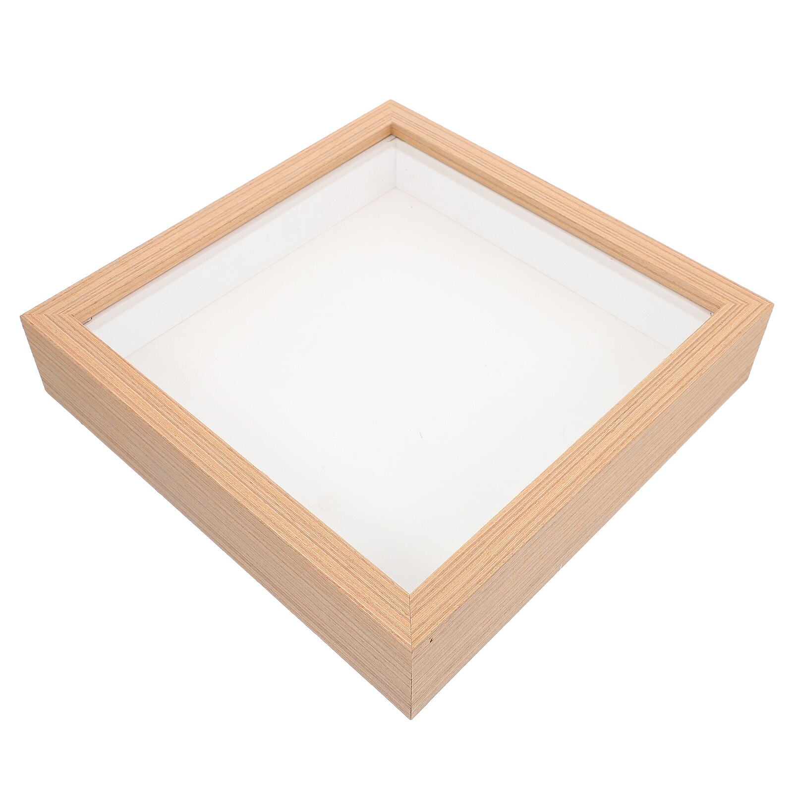 1Pc Durable Photo Frame Wooden Picture Display Decor Classic Photo Frame: Wood grain color