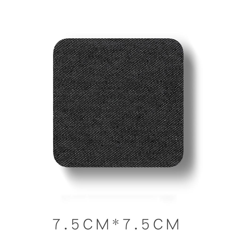 Denim Patches Heat Transfers Iron On Sew Reparatie Jeans Elleboog Knie Terug Patch Voor Kleding Stickers Decoratieve Applicaties: C-Black