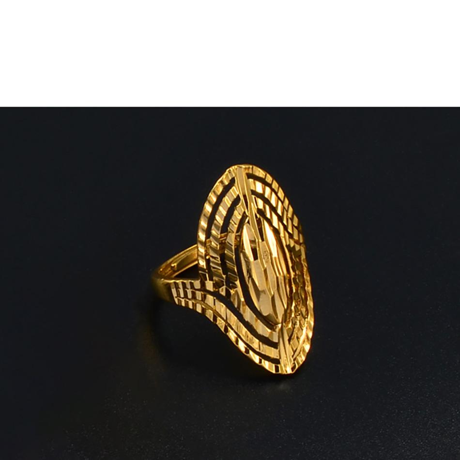 Anniyo Resizable Ring Voor Vrouwen Afrikaanse Sieraden Nigeria Congo Ethiopische Goud Kleur Wedding Ring Te Openen Ringen Moeder: Width 3cm