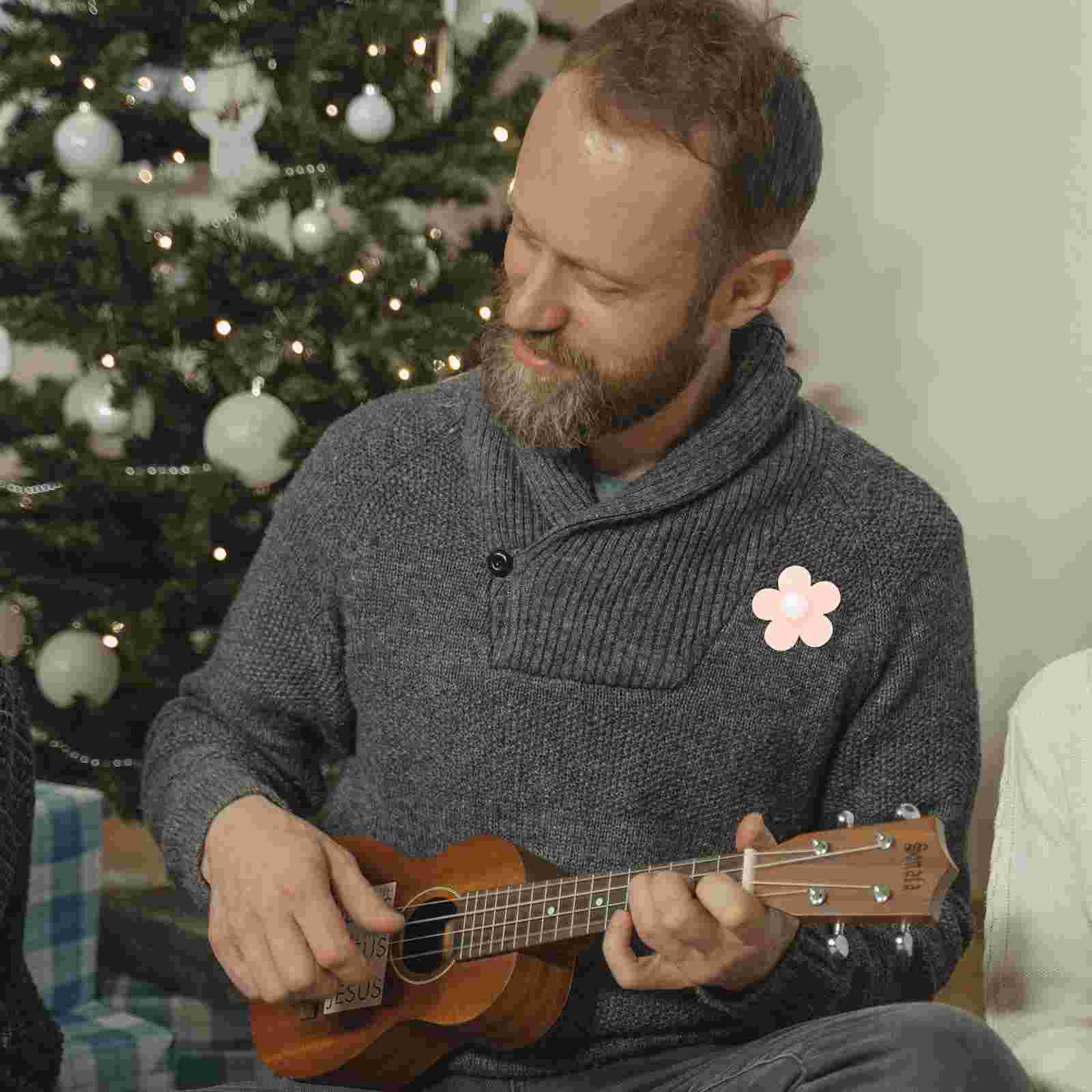 5pcs Felt Flowers Fabric Flower Embellishments Wool Felt Flower Decoration for DIY Crafts Making