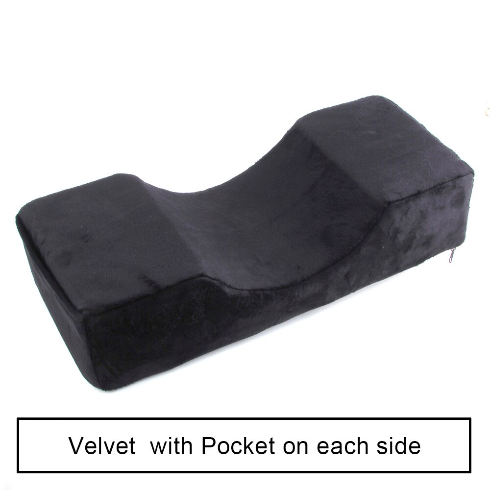 Neck Lash Pillow Eyelash Extension Bed Cover Sheets Grafting Lashes Eyelashes Extension Memory Foam Beauty Salon Makeup Tools: Black Flannel Pillow