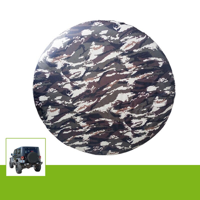 Desert Camouflage Kleur Univesal GarageTire Protector PU Reservewiel Cover "16" Oxford Doek Reservewiel Cover