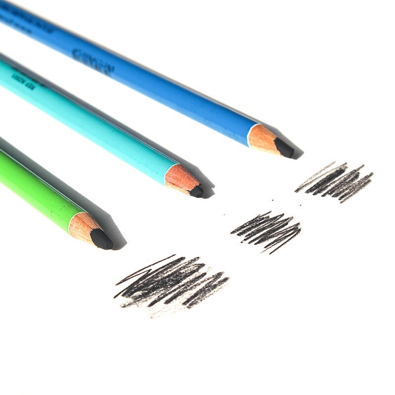 12 Stuks Carbon Potloden Set Schetsen Houtskool Tekening Potlood Set Zachte Schrijven Kantoorbenodigdheden School Manga Tekenen Potlood