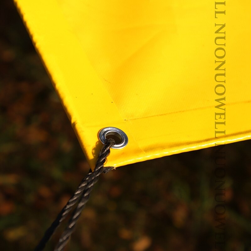 Bâche pare-soleil en PVC jaune, épaisseur 0.45mm, tissu imperméable pour jardin, cour, camion