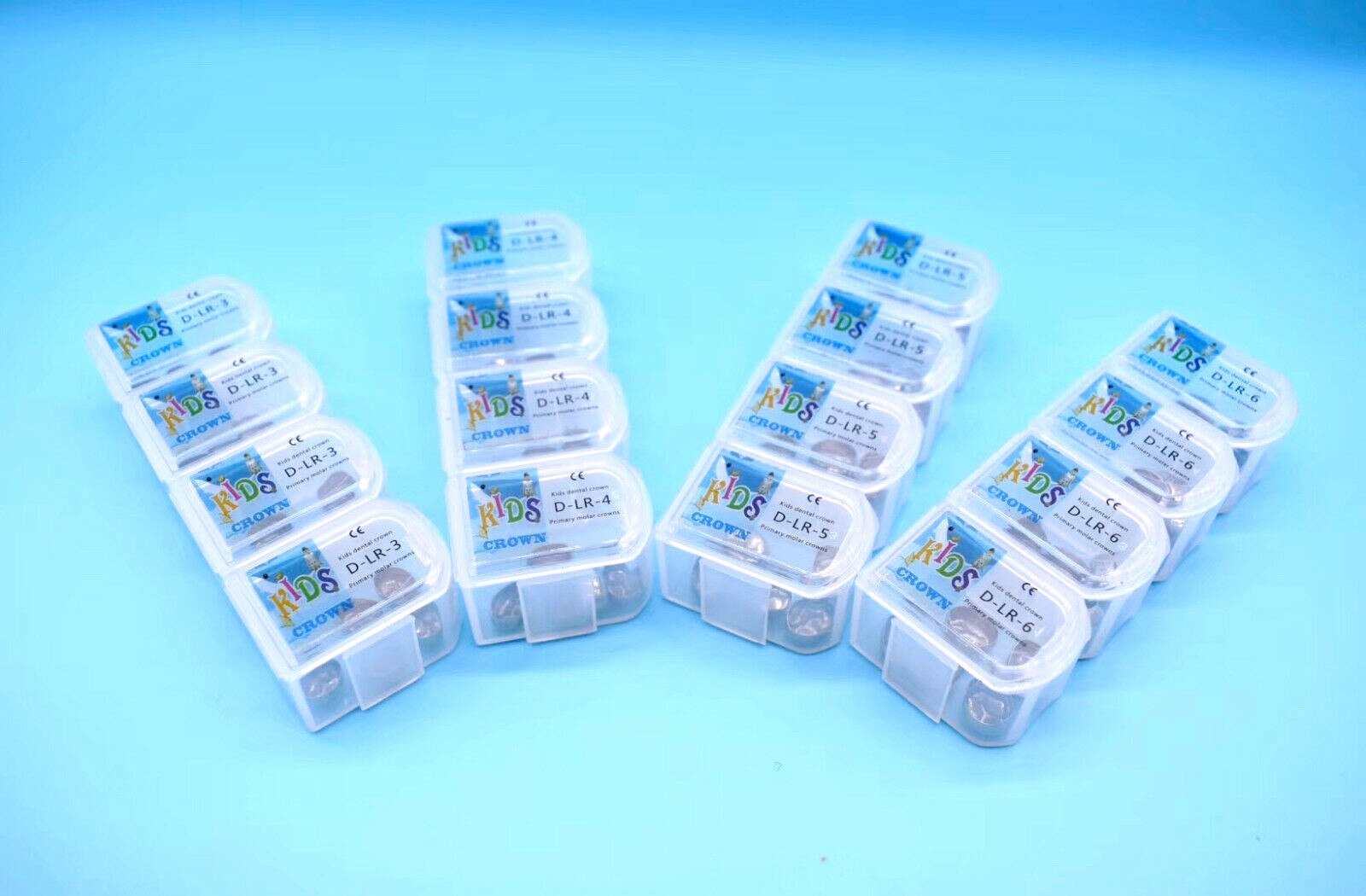 5Pcs Lower Left Dental Kids Primary Molar Crown Stainless Steel Pediatric 48 Sizes choice