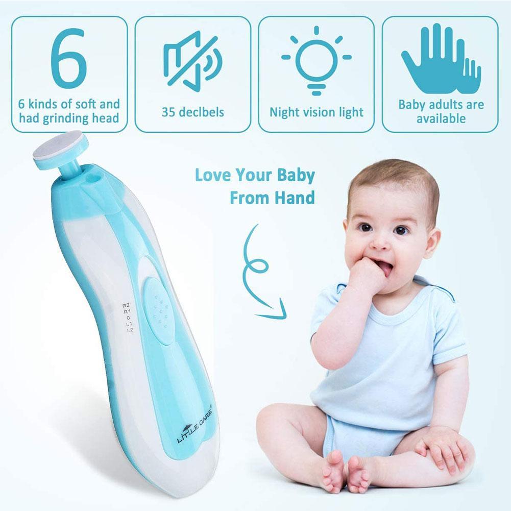 Tagliaunghie elettrico per bambini di sicurezza tagliaunghie tagliaunghie Trimmer strumento per Manicure Manicure Set di strumenti per la cura della Pedicure per bambini