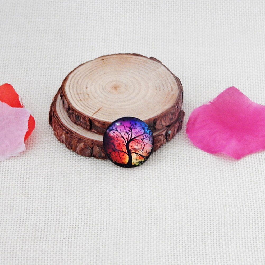 10pcs 12mm Mixed Round Mosaic Tiles for Crafts Glass Mosaic Supplies for Jewelry Making