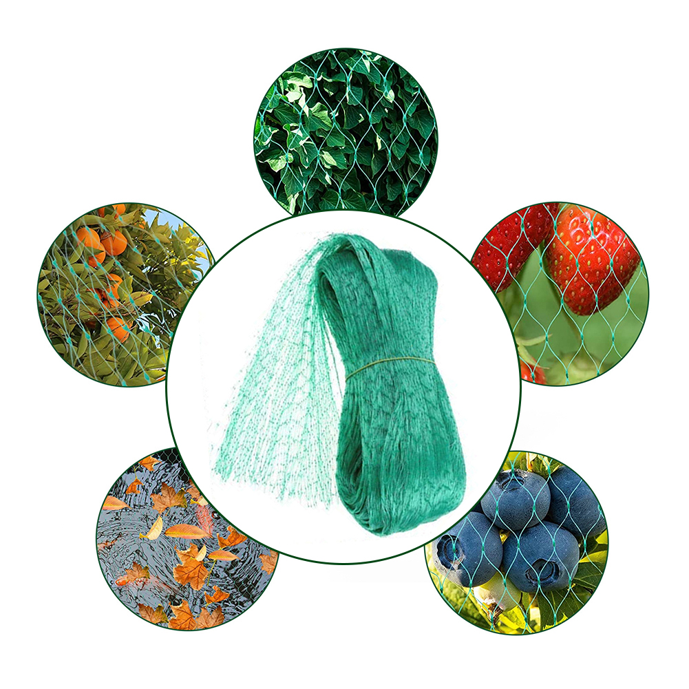 Green Anti Bird Protection Net Mesh Garden Plant Netting Protect Plants and Fruit Trees from Birds Deer Poultry Best Fencing
