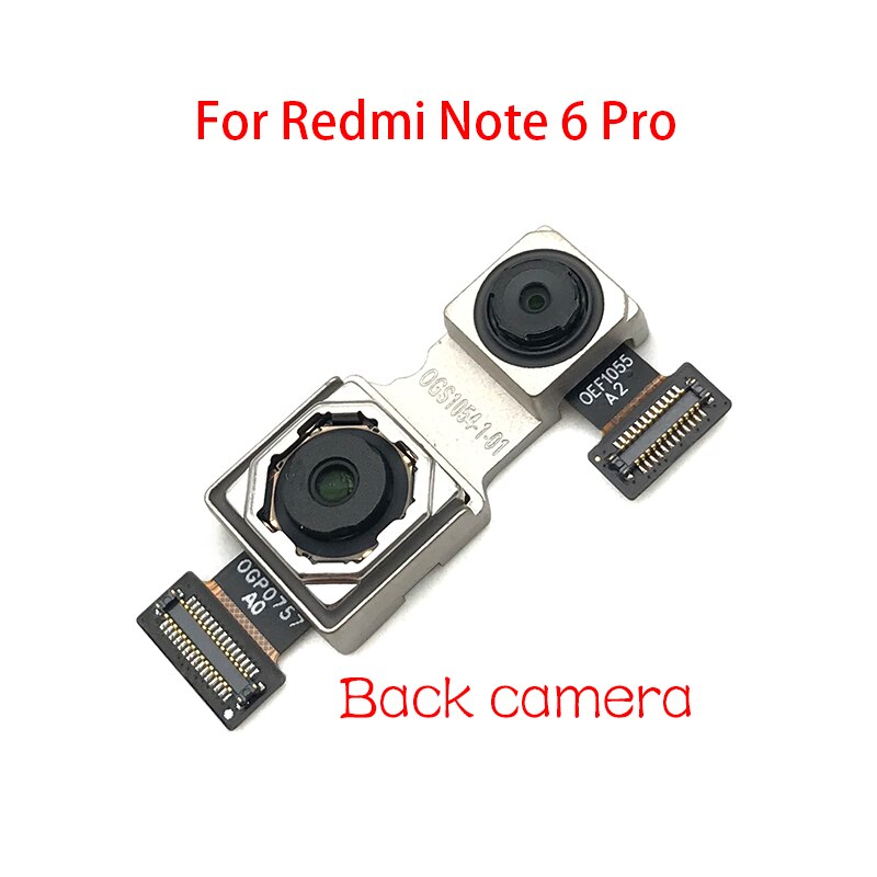 Terug Rear Camera Module Flex Kabel + Front-Facing Camera Vervanging Voor Xiaomi Redmi Note 6 7 Pro: For 6Pro BackCamera