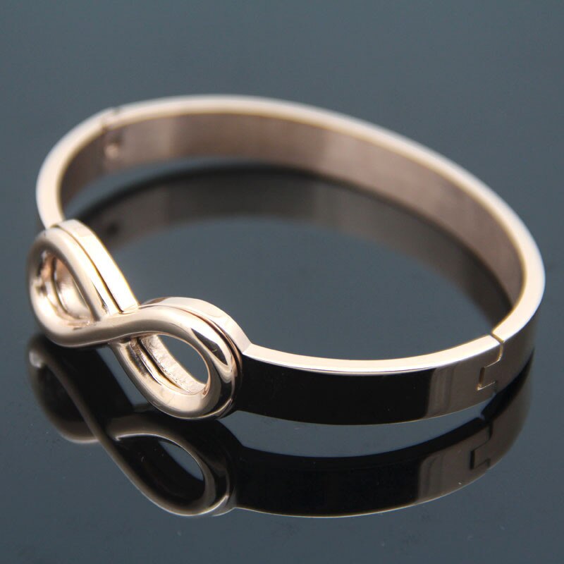 Beste Frauen Punk Armbinde Für Frauen Und Männer Unendlichkeit Symbol Farbe Gold Manschette Armreif Pulseras Party