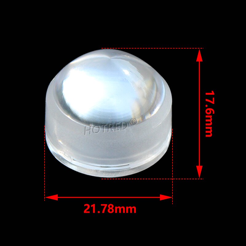 CREE XPE2XPG2 XML5050 XHP50/70 7070 1W3W5W 3030 3535 LED Lens Optical Epileds Semileds for Spot flashlight DIY 21.78mm 3 Degree