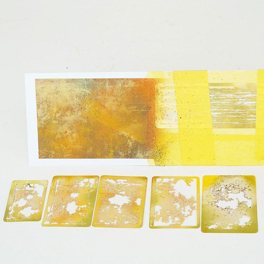 1pcs DIY Model Craft Making Painting Stenciling Tools Spray Plate Etch Sheet Metal Masking Plates Airbrush Decoration Supplies