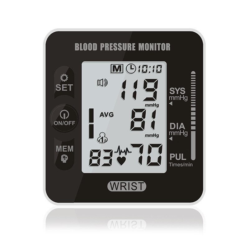 Handled digital blodtrycksmätare hjärtmätare tensiometer bp pulsmätare tonometer automatisk blodtrycksmätare