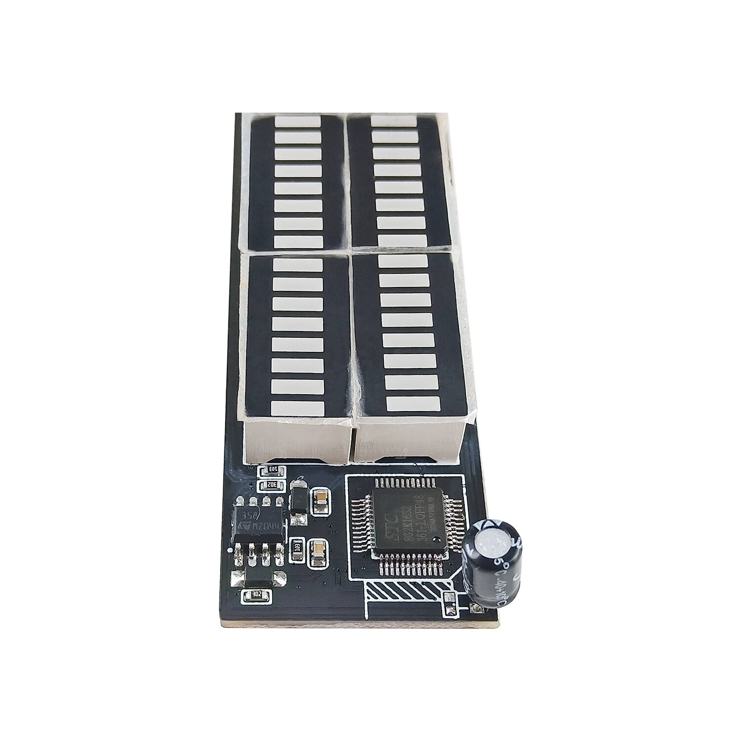 Indicador de nivel modificado para coche, luz de espectro, Audio, ritmo, pilar A, LED, Control de sonido, DC8-40V, Dual 64