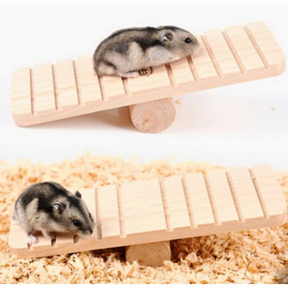 Hamster Houten Schommelstoel Schommel Schommelstoel Spel Kleine Animal Toy Muis Woestijnrat Wip Voor Vogels Katten Honden Konijnen