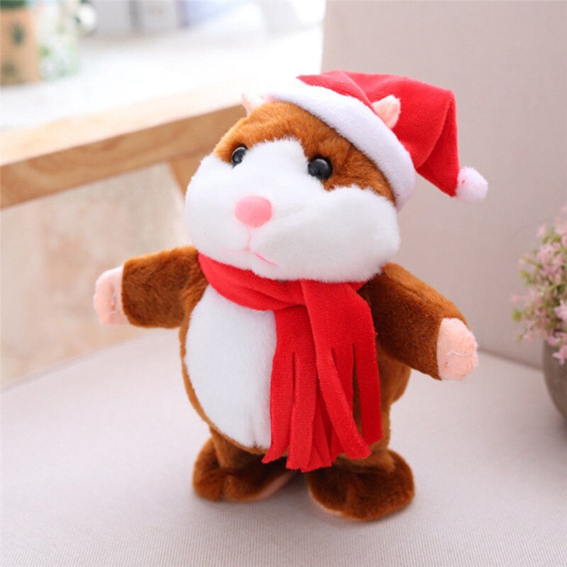 Brutale hamster kerst baby kinderen blik pratend speelgoed: B2 16cm