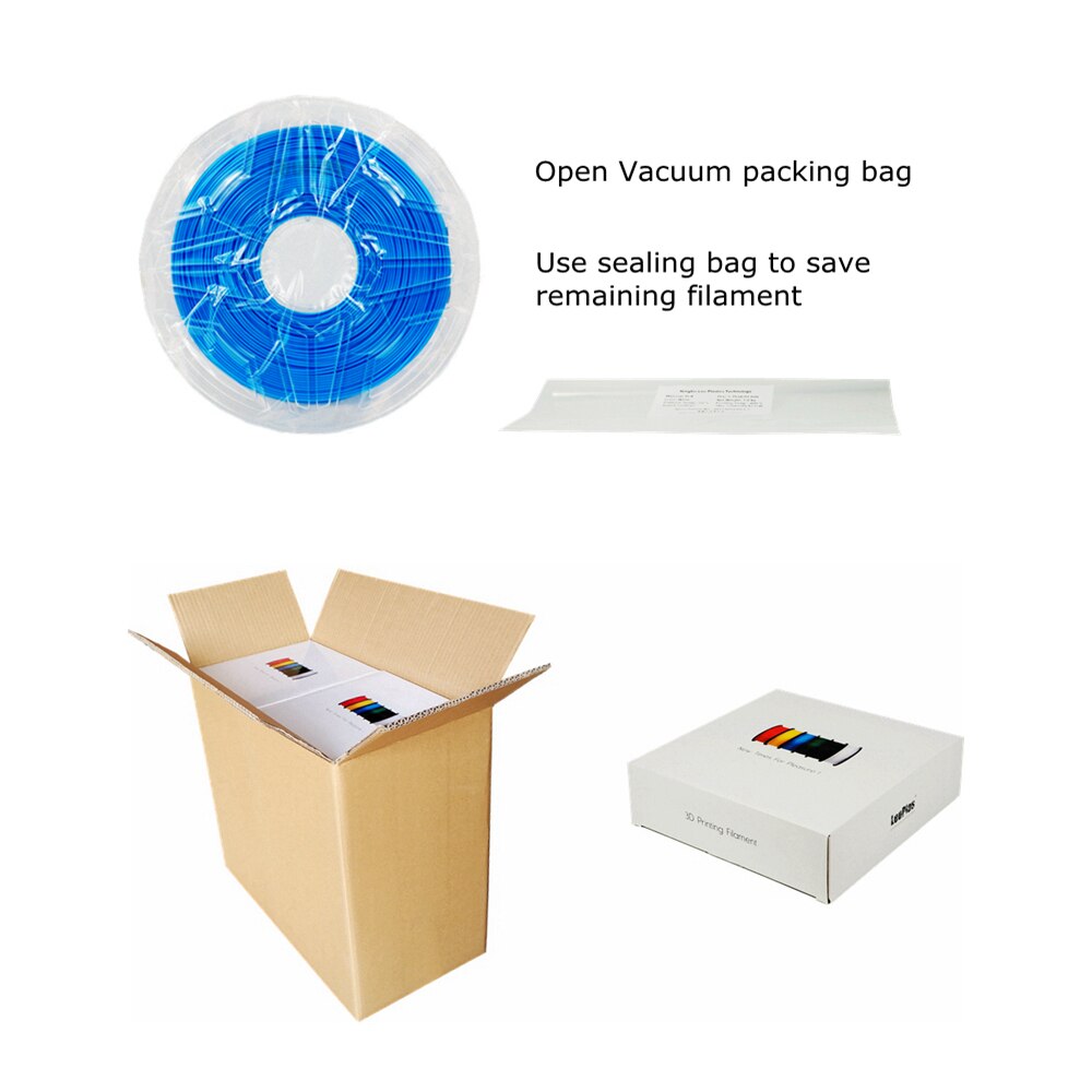 LeoPlas 1kg 1.75mm Transparent Translucent Clear Yellow PLA Filament For 3D Printer Consumable Printing Supply Plastic Material