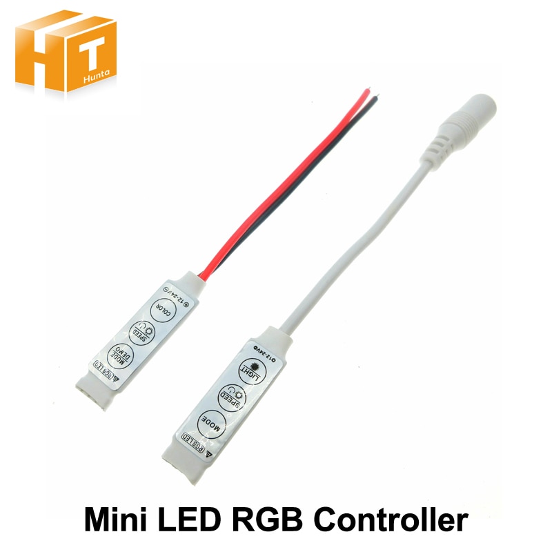 Led Rgb Controler DC12V Mini 3 Key Led Rgb Controller Voor Rgb Led Strip.