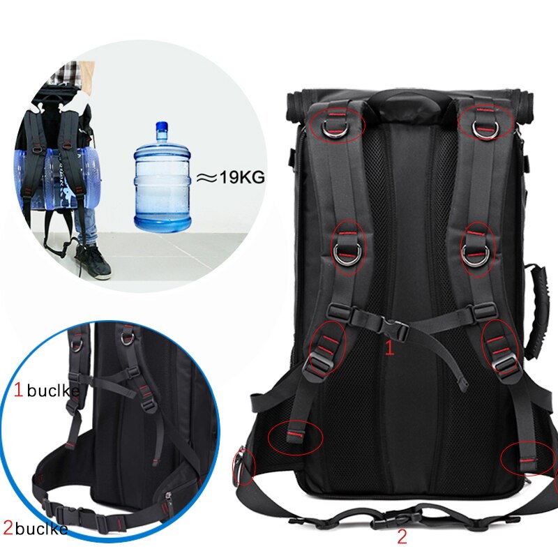 KAKA 50L Wasserdichte Reise Rucksack Männer Frauen Multifunktions 17,3 Laptop Rucksäcke Männlichen draussen Gepäck Tasche mochilas Beste