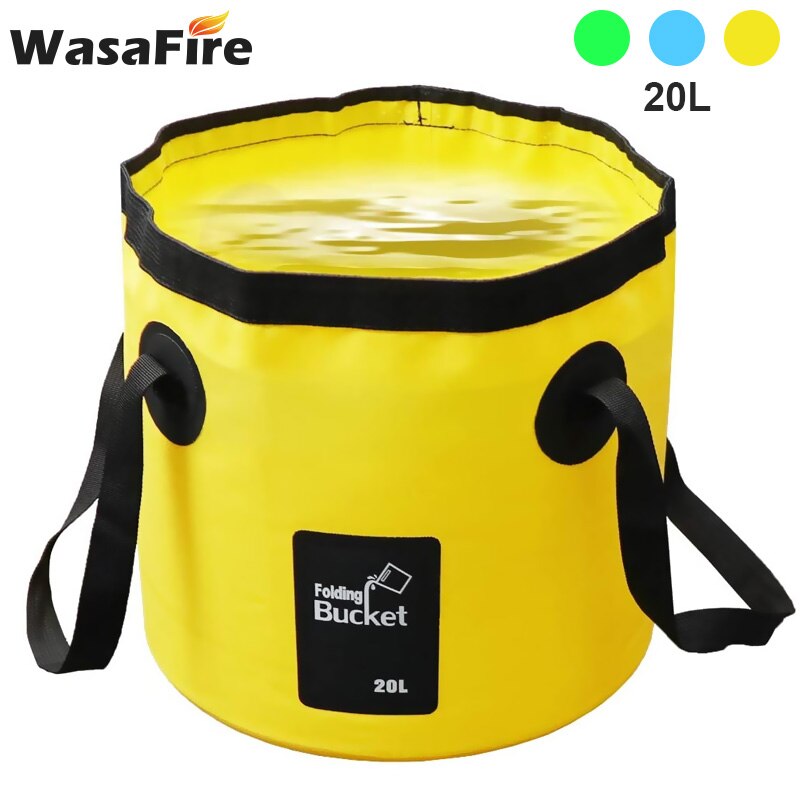 20L 12L Folding Bag Water Bucket Storage Container Water Carrier Waterproof Bags Portable For Outdoor Fishing Hiking Camping