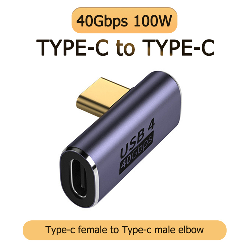 90/180 Degree Elbow C Adapter C USB C OTG to USB Converter U Shape USB-C 3.0 Connector for Android Computer Phone Tablet Adapter: Blue