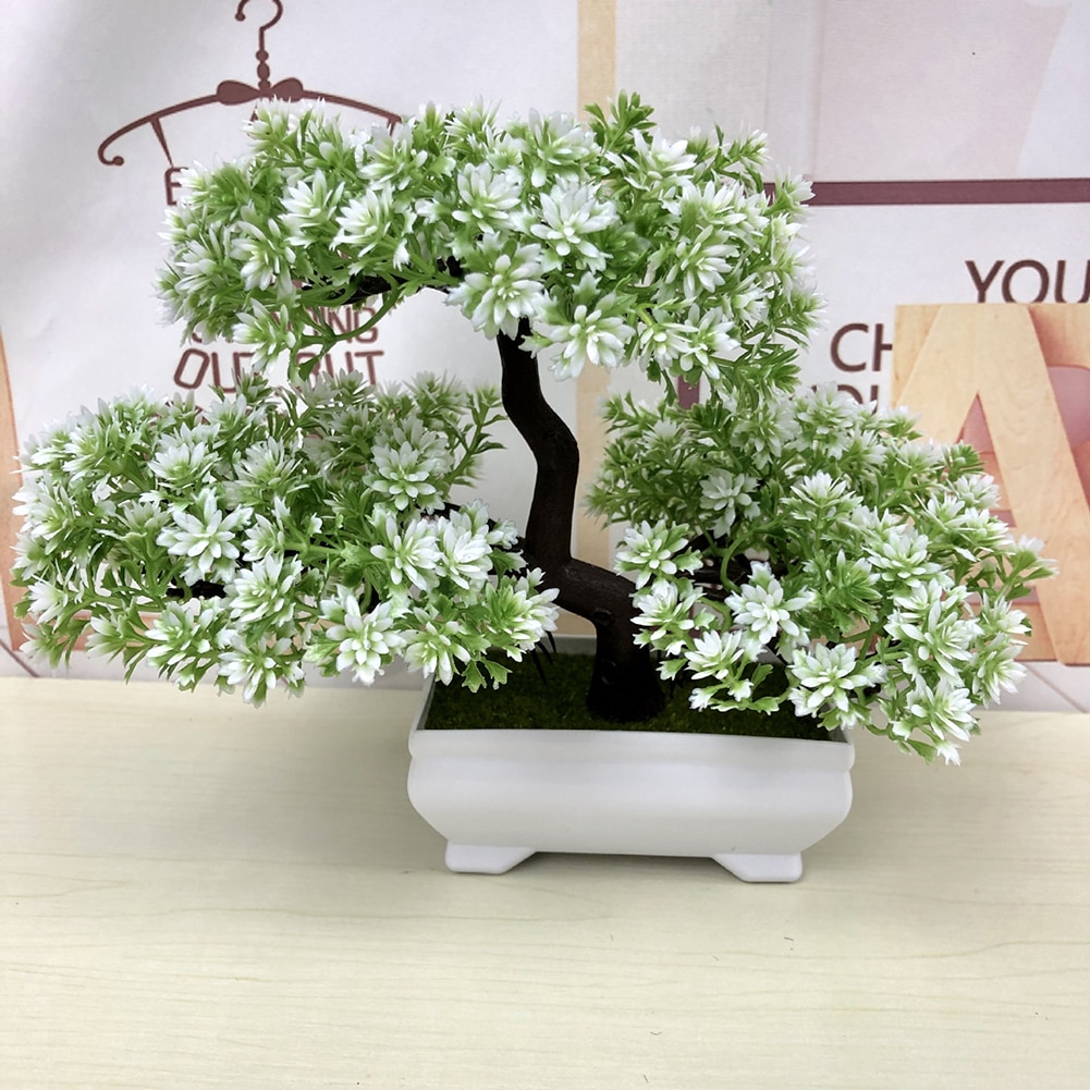 Thuis Kunstbloemen Gastvrije Grenen Bonsai Simulatie Decoratieve Bloemen En Kransen Nep Groene Pot Planten Decor