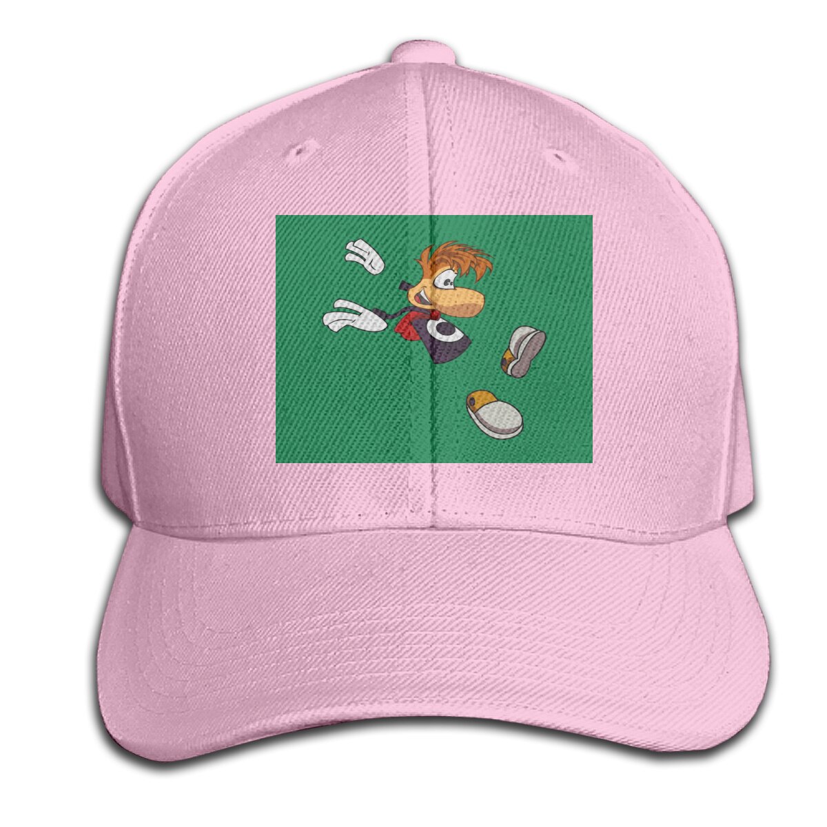 Rayman Retro - Rayman 3D Oversize Stijl Selling Kawaii Goedkope Prijs Geïnteresseerd Foto 'S Afdrukken Cap Hoed: Pink