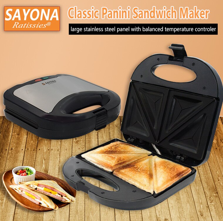 Europäischen Edelstahl Tafel Sandwich Hersteller Toaster Frühstück Maschine Gegrilltes Sandwich Maschine SZJ-1604