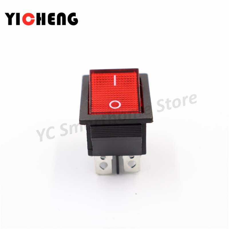 4Pcs 12V 220V switch KCD4 boat-shaped rocker power button 250V on-0ff With light Tumbler boat
