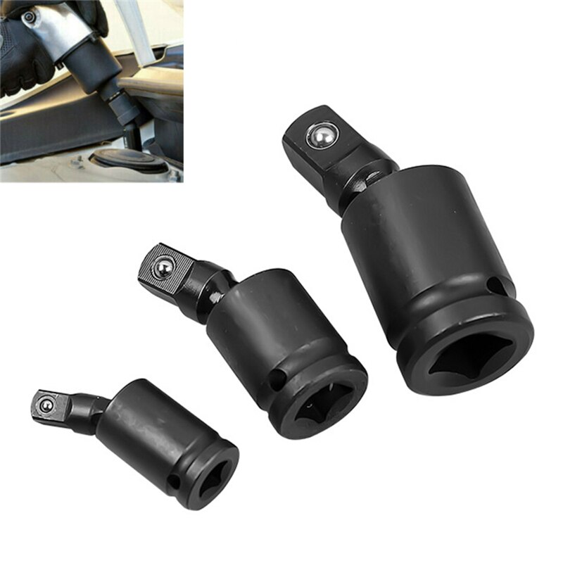 3x JOINT de douille à IMPACT universel 3/8 "1/2" 1/4 "Extension pivotante