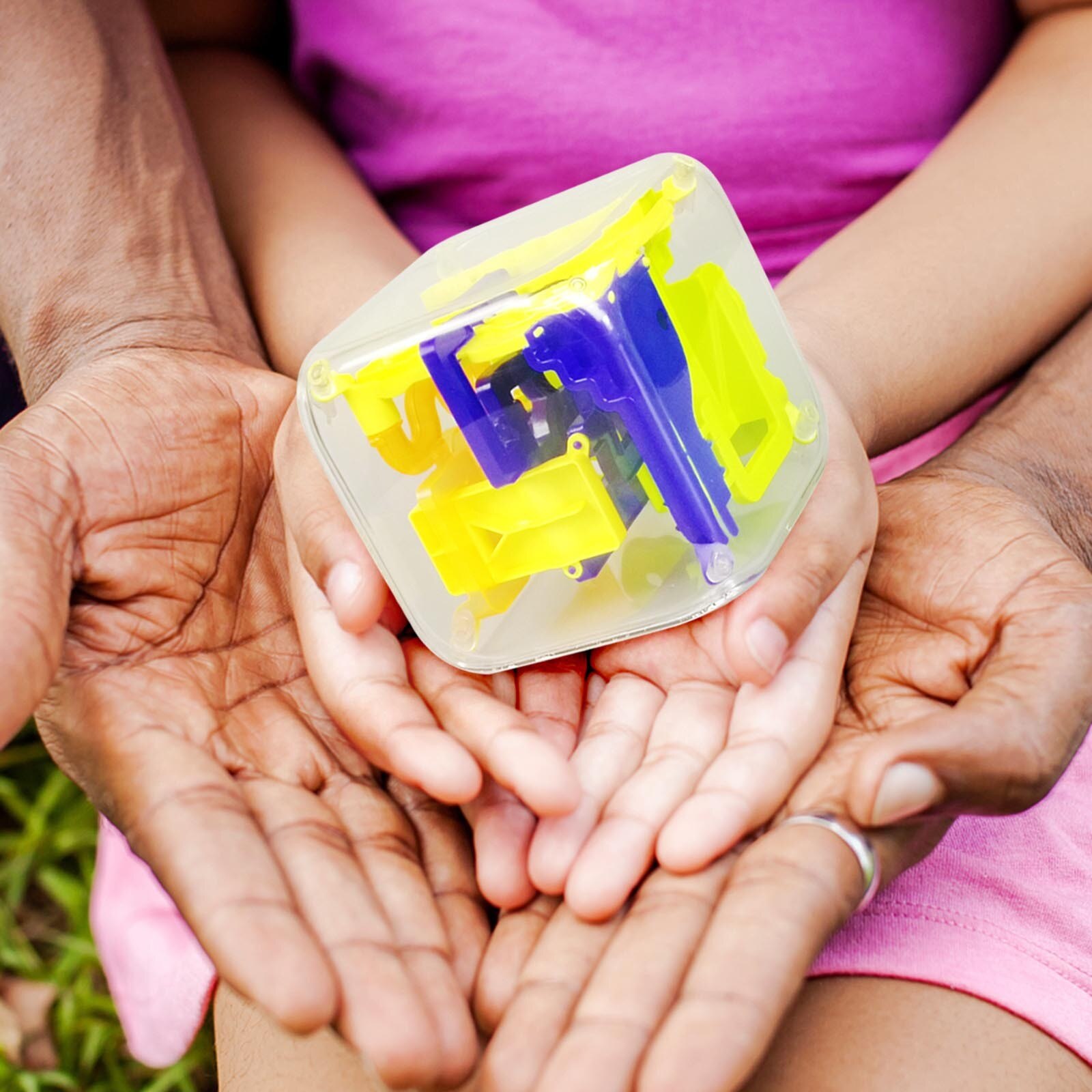 3d Zwaartekracht Geheugen Sequentiële Doolhof Bal Puzzel Speelgoed Voor Kinderen Volwassenen Transparante Zeszijdige Puzzel Balans Brain Teaser Leren speelgoed