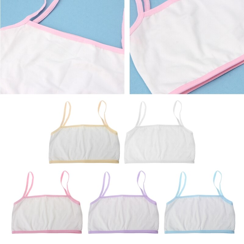 Biancheria Intima adolescente Ragazza Dei Bambini Del Cotone Giovane Reggiseno di Formazione per I Bambini Adolescenti Pubertà 19QF