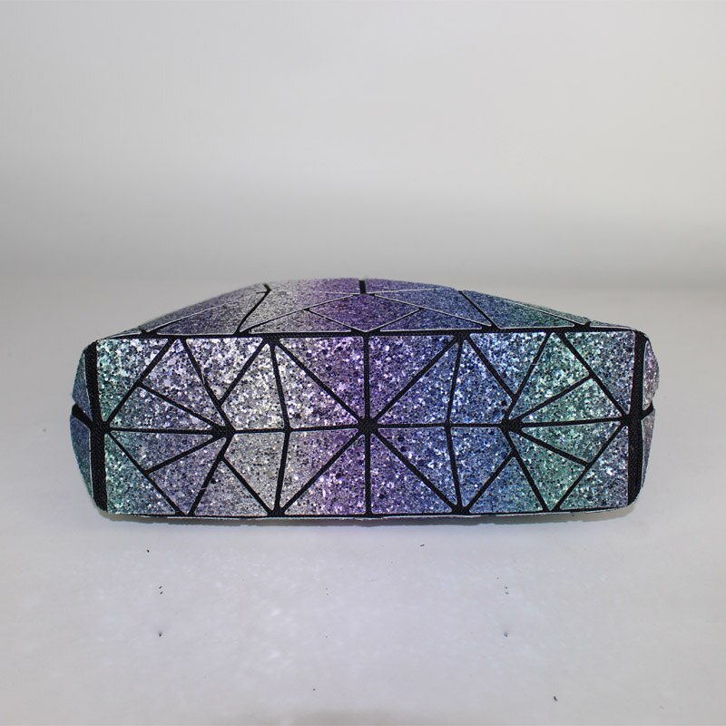 Handtas met ketting, dames crossbody schoudertas, geometrische lichtgevende clutch handtas, avondtasjes met traliewerk, bolsas