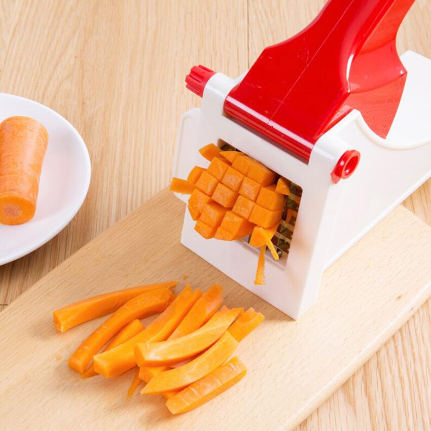 ABS + Roestvrij Staal Frieten Snijders Aardappel Chips Strip Snijmachine Maker Slicer Chopper Dicer Messen Keuken Gadgets