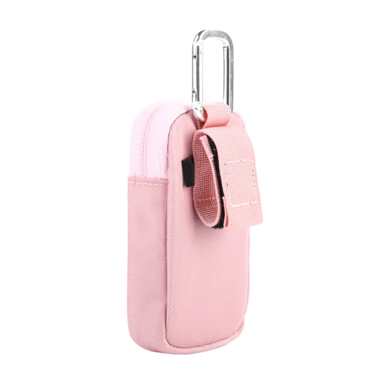 Protective Cover for MP3 MP4 Player with Clear Window Shockproof Travel Case Portable Music Player Organizers: Pink