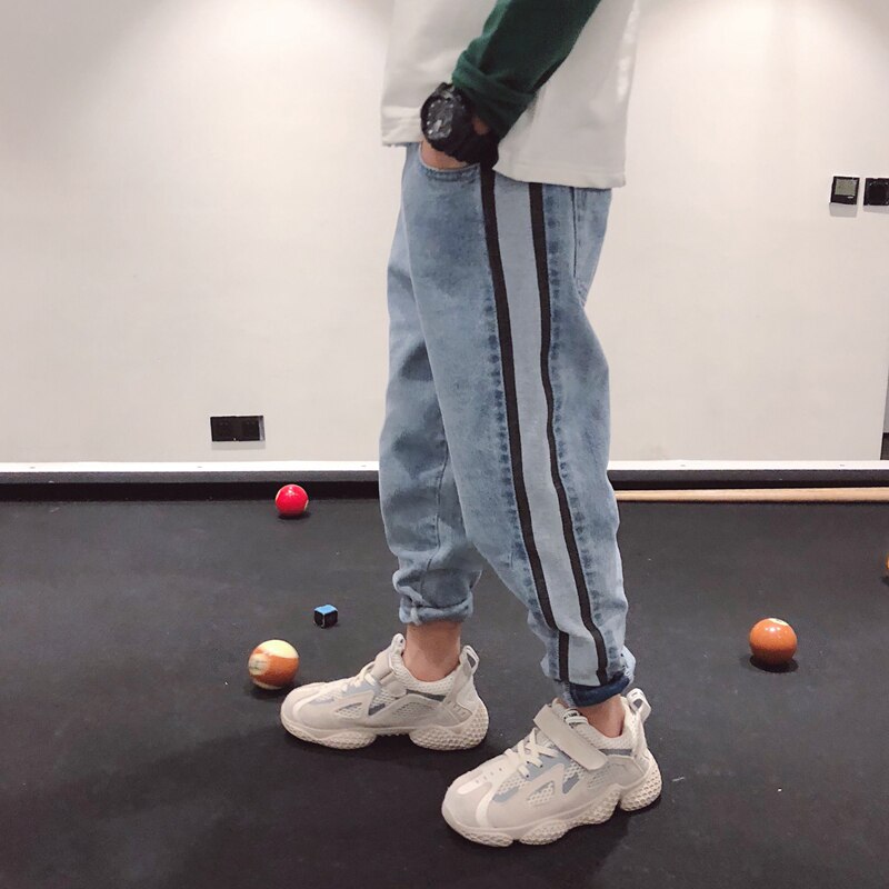 IENENS Scarni Dei Jeans del Ragazzo Dei Bambini Del Cowboy Pantaloni di colore Chiaro Del Denim Pantaloni Lunghi Pantaloni Dei Capretti Del Bambino del Ragazzo Dei Jeans Strech: 6T